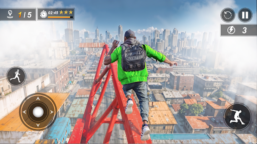 Going Up Parkour Rooftop 3D ekran görüntüsü
