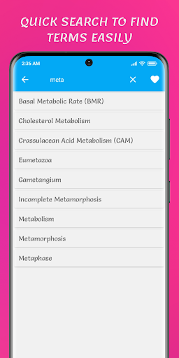 Biology Dictionary ekran görüntüsü