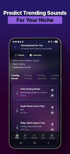 Tk Trends - Viral Sounds Hooks ekran görüntüsü