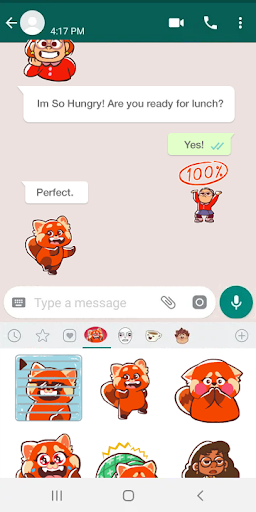 Pixar Stickers: Turning Red ekran görüntüsü