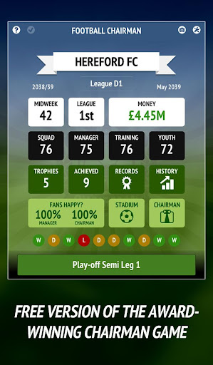 Football Chairman (Başkan) ekran görüntüsü