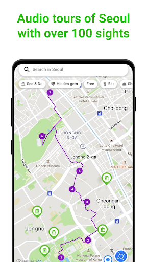 Seoul Tour Guide:SmartGuide ekran görüntüsü