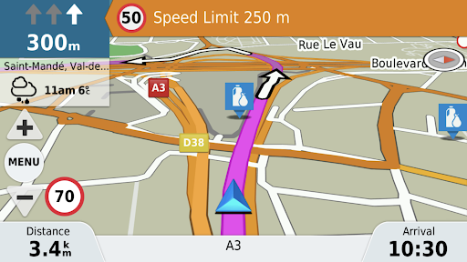 Garmin Motorize ekran görüntüsü