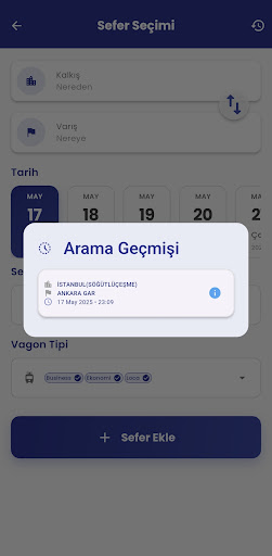 Tren Bilet Alarm: Koltuk Alarm ekran görüntüsü