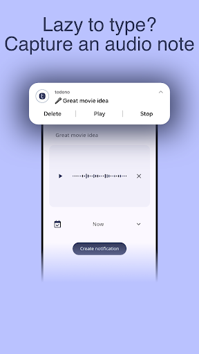 todono - notes as notification ekran görüntüsü