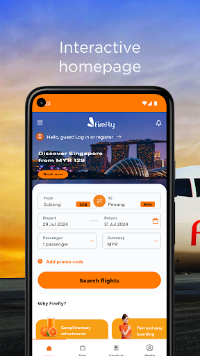 Firefly Airlines ekran görüntüsü