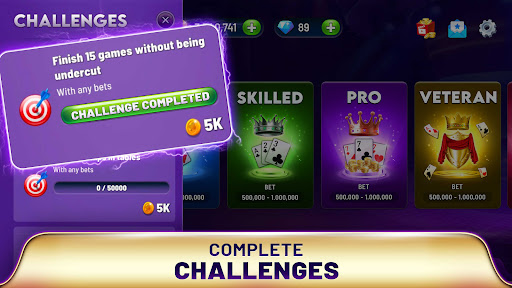 Gin Rummy Elite - Joker Kartlı ekran görüntüsü