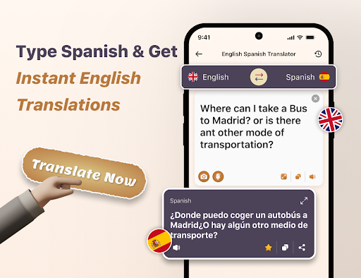 English Spanish Translator ekran görüntüsü