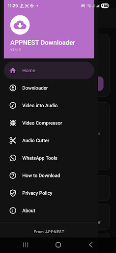 APPNEST Downloader ekran görüntüsü