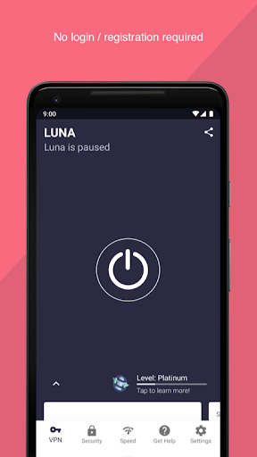 Luna VPN ekran görüntüsü