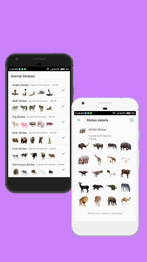 Animals Stickers ekran görüntüsü