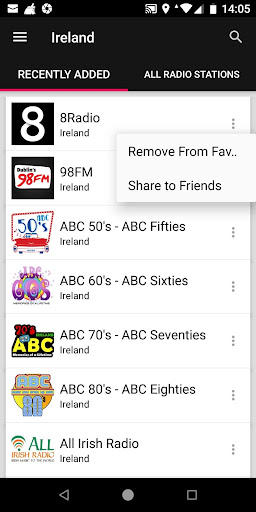 Irish Radio Stations ekran görüntüsü