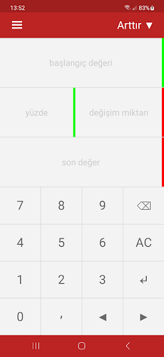 Yüzde Hesap Makinesi Pro ekran görüntüsü