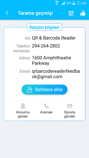 Karekod & Barkod Okuyucu ekran görüntüsü