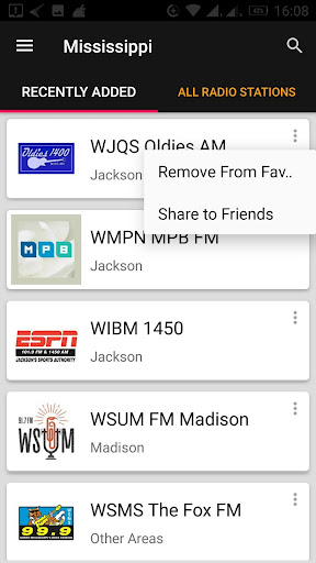 Mississippi Radio Stations ekran görüntüsü