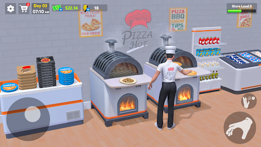 Pizza Shop Simulator 3D ekran görüntüsü