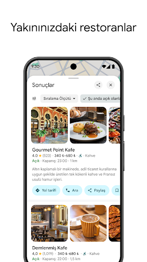 Google Haritalar ekran görüntüsü