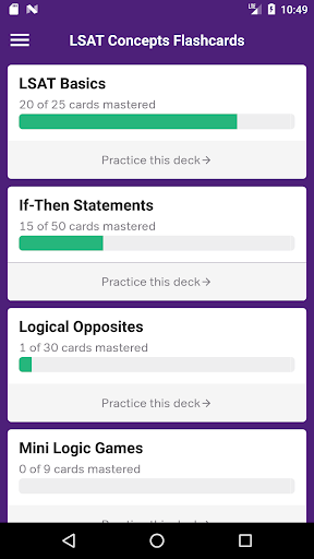 LSAT Prep, LSAT Flashcards ekran görüntüsü