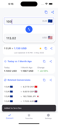 Currency Converter ekran görüntüsü