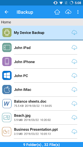IBackup ekran görüntüsü
