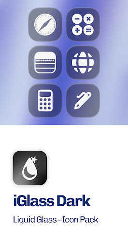 iGlass Dark OS 26 Icon Pack ekran görüntüsü