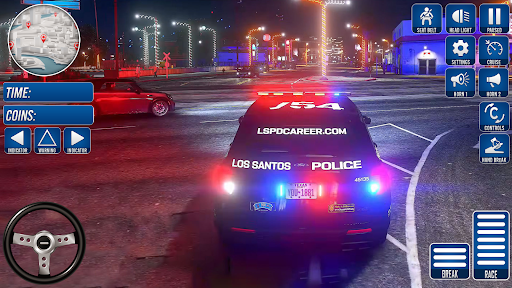US Police Cop Car Driving 2025 ekran görüntüsü