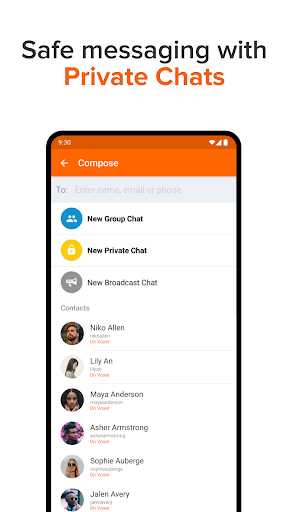 Voxer Telsiz Bas-Konuş ekran görüntüsü
