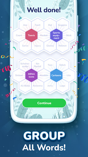 Hexa Words: Sort Associations ekran görüntüsü