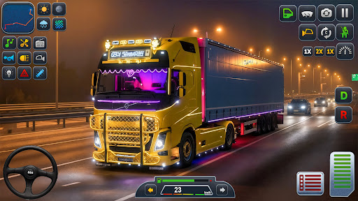 City Transport Truck Game 3D ekran görüntüsü