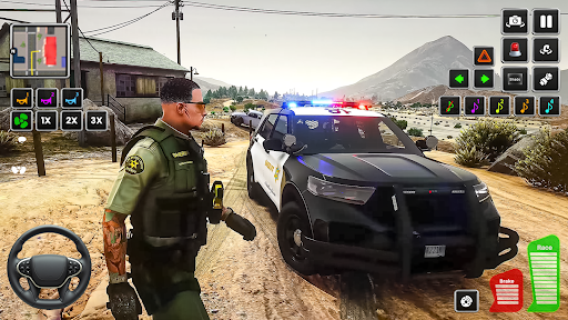 Highway Police Car Patrol Game ekran görüntüsü