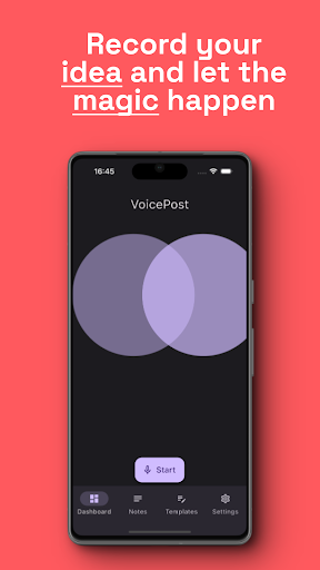 VoicePost: AI Social Posts ekran görüntüsü