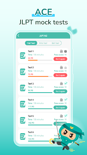 Migii JLPT: JLPT test N5-N1 ekran görüntüsü