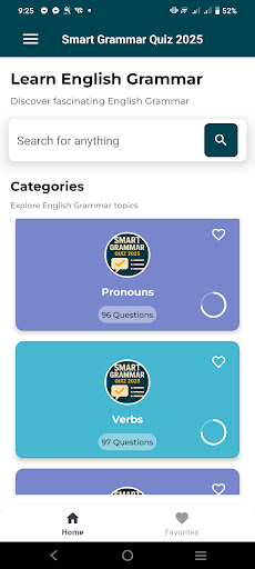Smart Grammar Quiz 2025 ekran görüntüsü