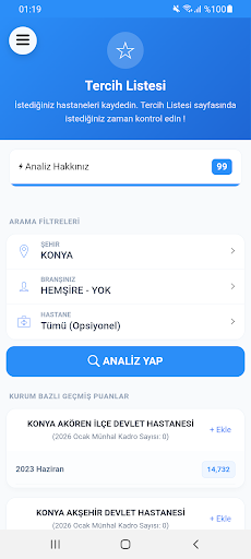 İller Arası Tayin Analizi ekran görüntüsü