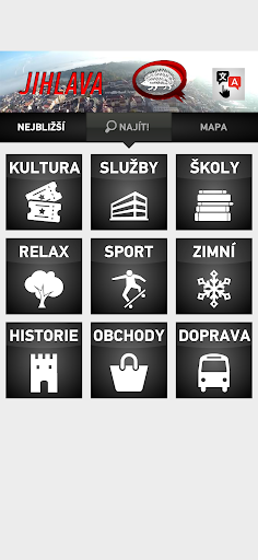 Jihlava pěšky ekran görüntüsü