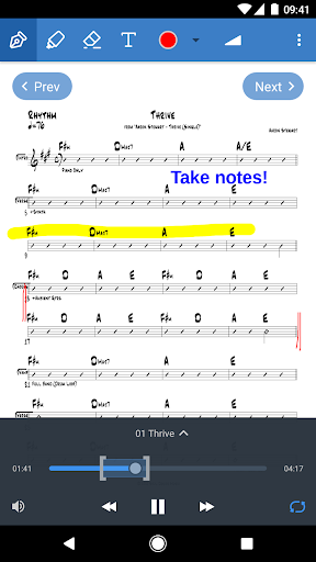 Planning Center Music Stand ekran görüntüsü