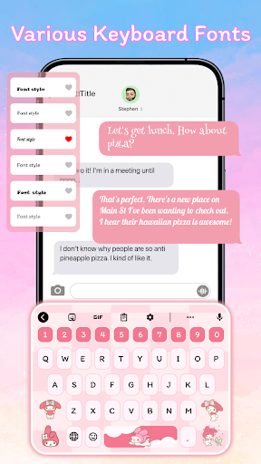 Font Keyboard Themes, Emoji ekran görüntüsü