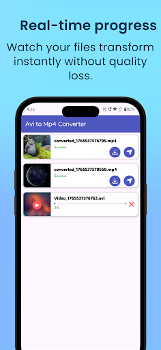 Avi to Mp4 Converter ekran görüntüsü