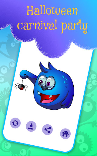 Kids Coloring: Halloween Monst ekran görüntüsü