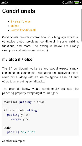 CSS Preprocessors Docs ekran görüntüsü
