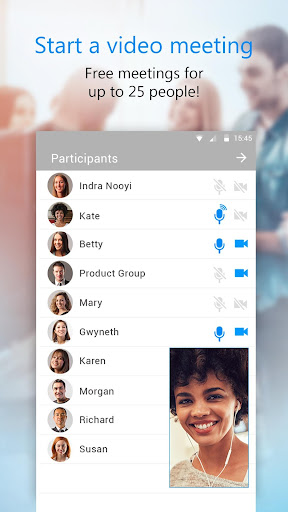 U Meeting, Webinar, Messenger ekran görüntüsü