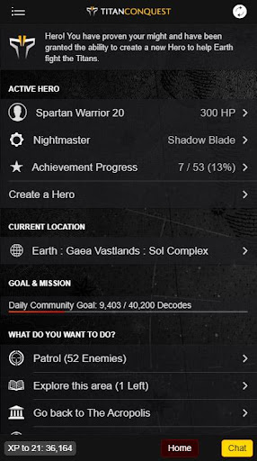 Titan Conquest (Text RPG / MMO ekran görüntüsü