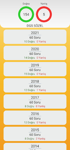 DGS Çıkmış Sorular ekran görüntüsü