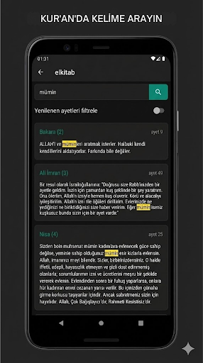 Kuran Meali - Elkitab ekran görüntüsü