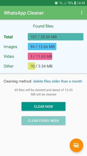 Cleaner for WhatsApp ekran görüntüsü