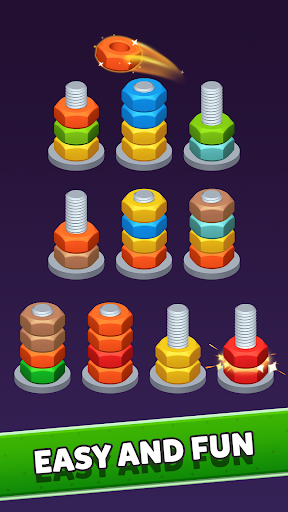 Color Nuts Sort Puzzle ekran görüntüsü