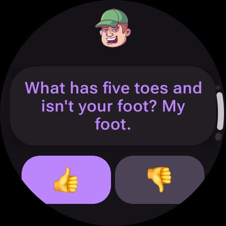 Dad Jokes App Wear OS ekran görüntüsü