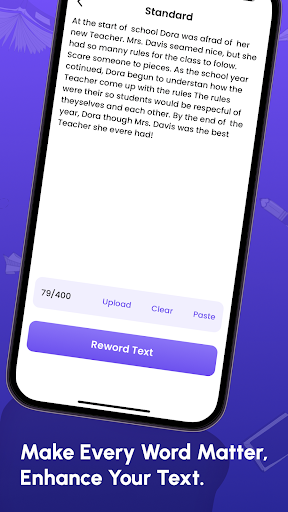 Reword Text: Paraphrasing Tool ekran görüntüsü