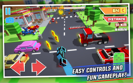 Crossy Brakes: Blocky Road Fun ekran görüntüsü