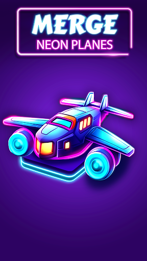 Merge Planes Neon Game Idle ekran görüntüsü
